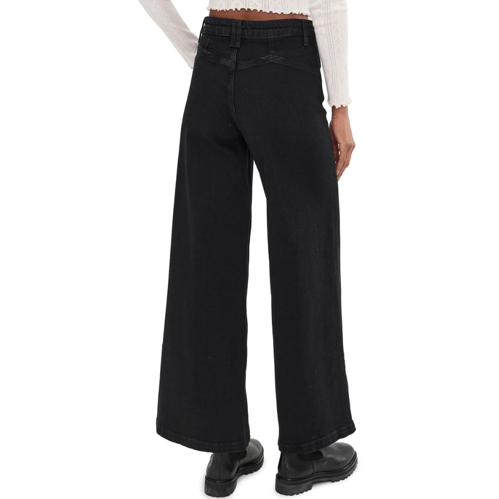 Free People Womens We The Free Kellee High-Rise Palazzo Jeans