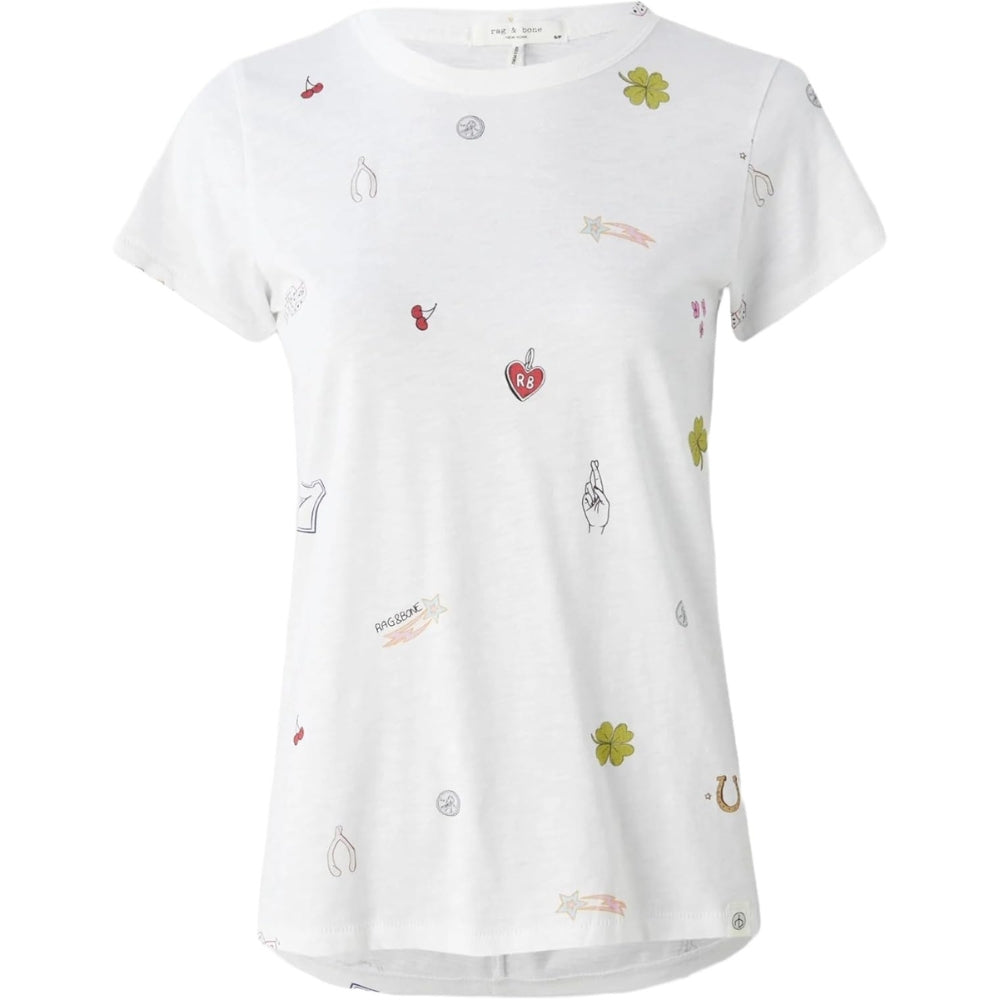 rag & bone Women's All Over Lucky Charm Tee