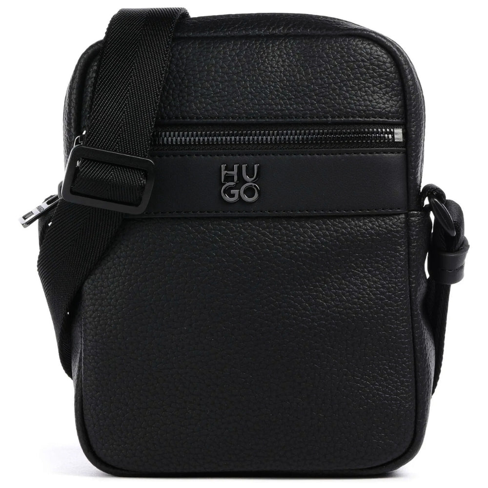 Hugo Men's Quantic N/S Zip Messenger Bag, Black