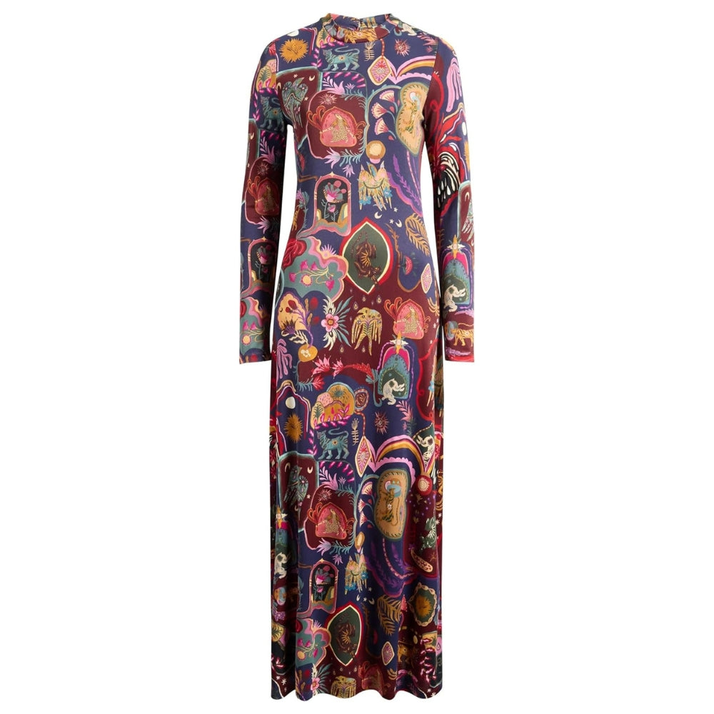 FARM Rio Women's Artsy Surreal Land Maxi Dress, Multicolor