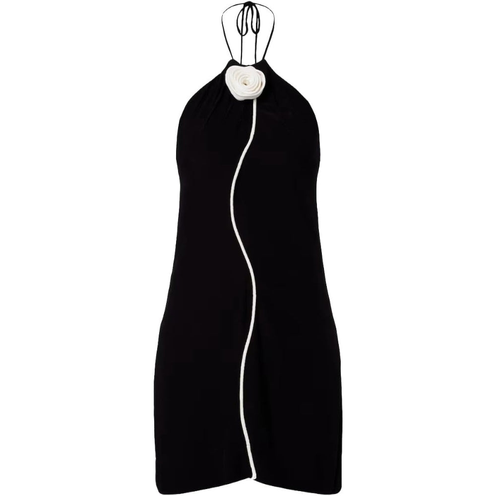 FARM Rio Women's Black & White Flower Sleeveless Mini Dress, Black