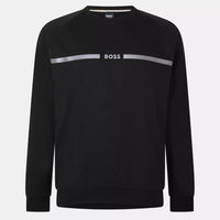 Hugo Boss Men's Authentic Crewneck Lounge Sweatshirt, Black