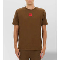 Hugo Men's Diragolino 212 Crew Neck Tee, Medium Brown