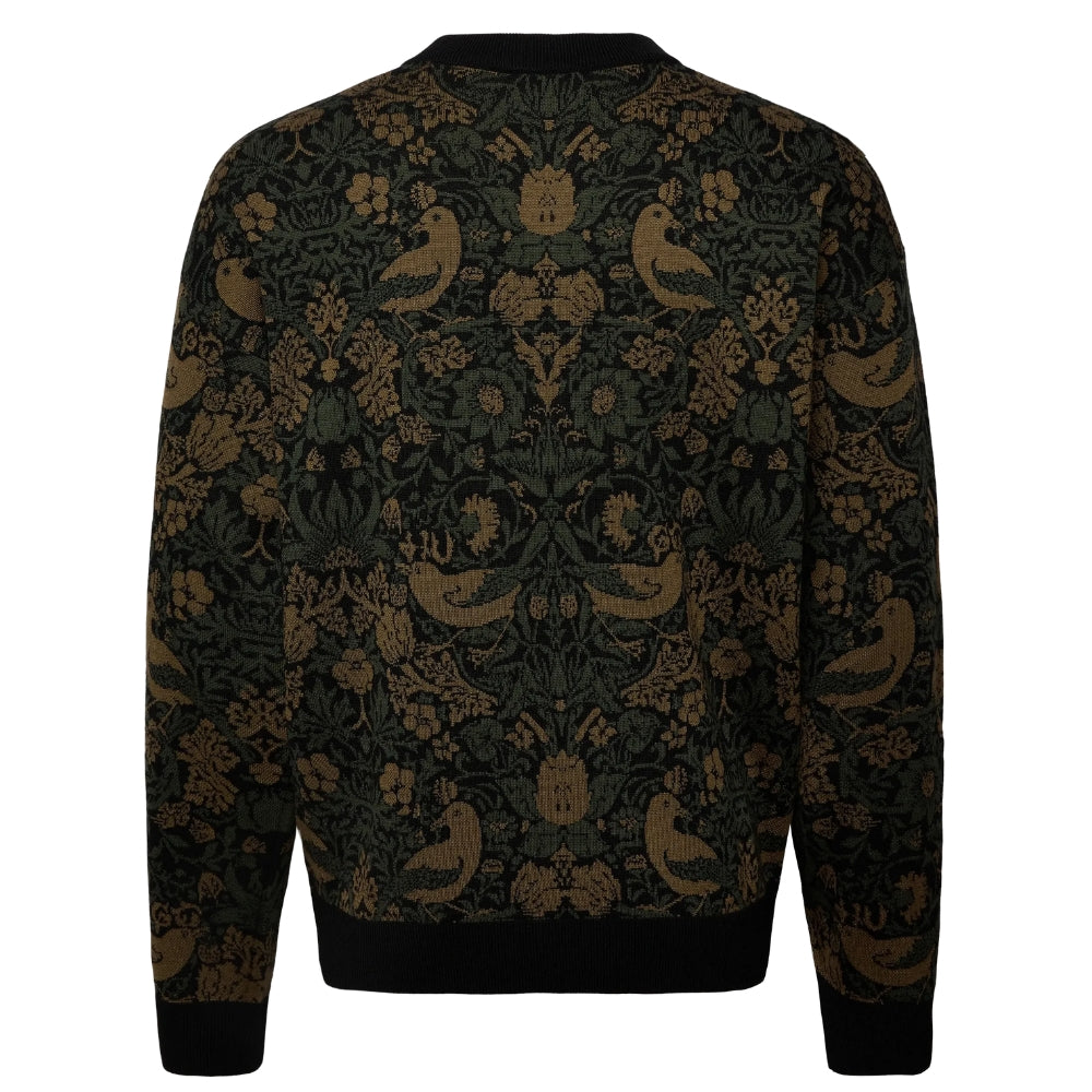 Hugo Men's Sorris Relaxed Fit Tapestry Sweater, Black