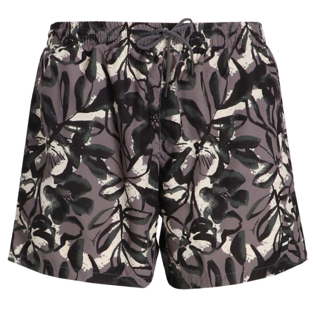 Hugo Boss Men's Pirahna Swim Trunks, Open Grey