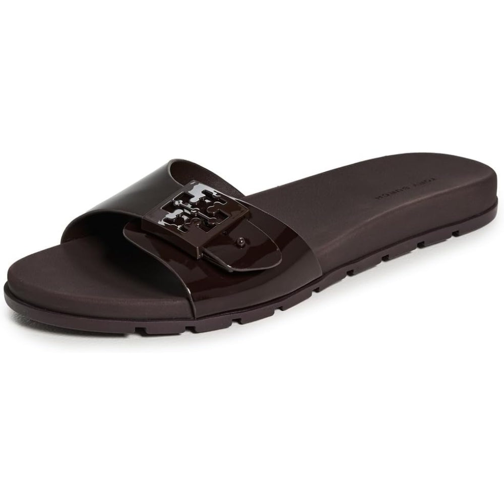 Tory Burch Women's Buckle Slides, Dark Cocoa
