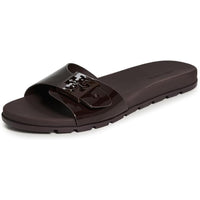 Tory Burch Women's Buckle Slides, Dark Cocoa