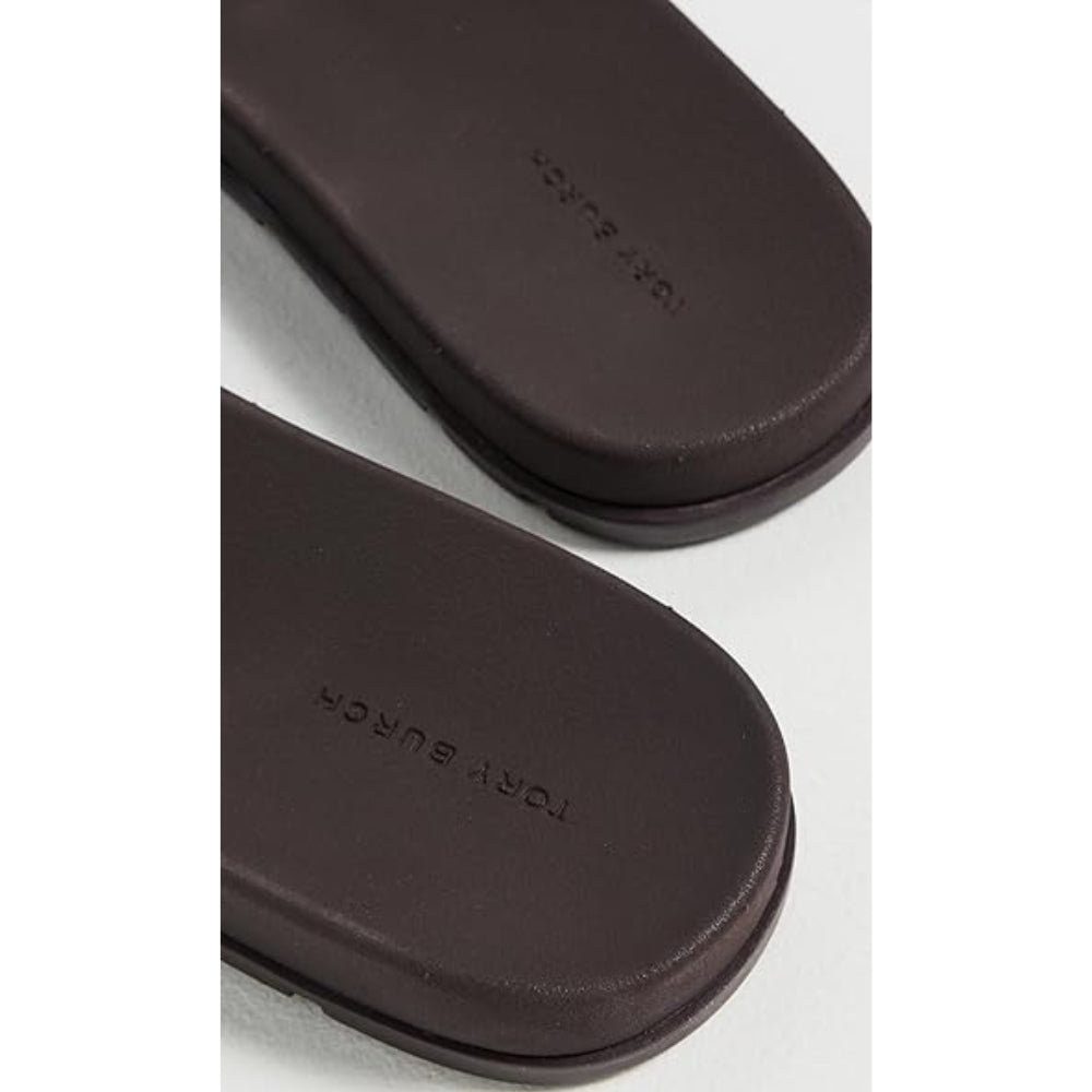 Tory Burch Women's Buckle Slides, Dark Cocoa