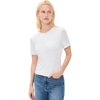 Veronica Beard Women's Benedict Short Sleeve Tee, White