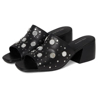 Free People Women's Mirage Mules, Black Leather