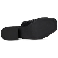 Free People Women's Mirage Mules, Black Leather