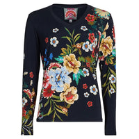 Johnny Was Women's Janie Favorite Long Sleeve V-Neck Tee, Advestia