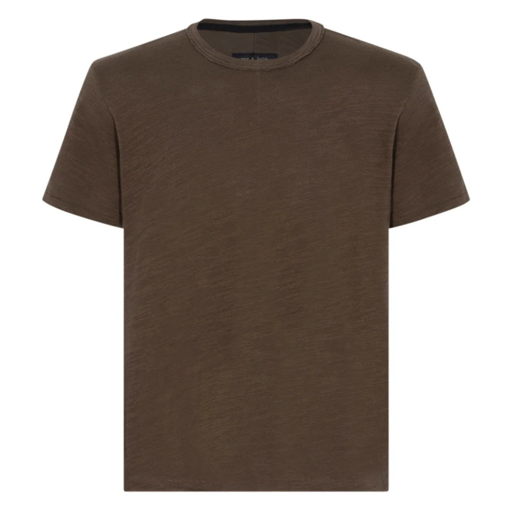rag & bone Men's Classic Flame Short Sleeve Tee, Stonewall