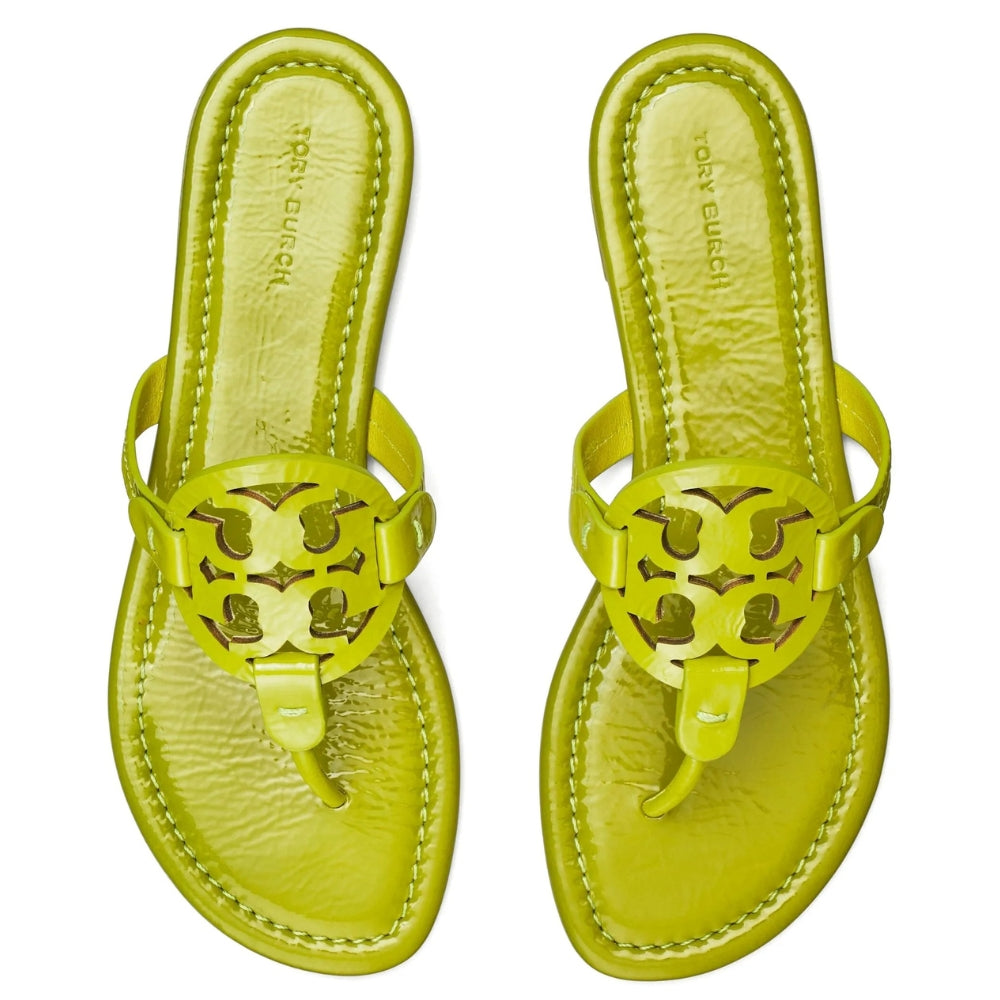 Tory Burch Women's Miller Patent Leather Sandals, Lechuga