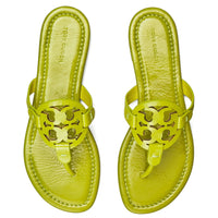 Tory Burch Women's Miller Patent Leather Sandals, Lechuga