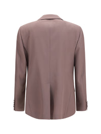 Dolce & Gabbana Men Single-Breasted Wool Poplin Jacket