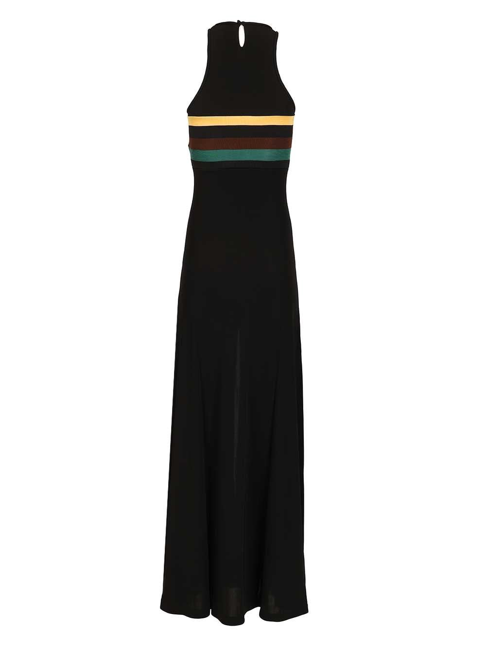 SAINT LAURENT Saint Laurent Women Striped Jersey Crepe Tank Dress