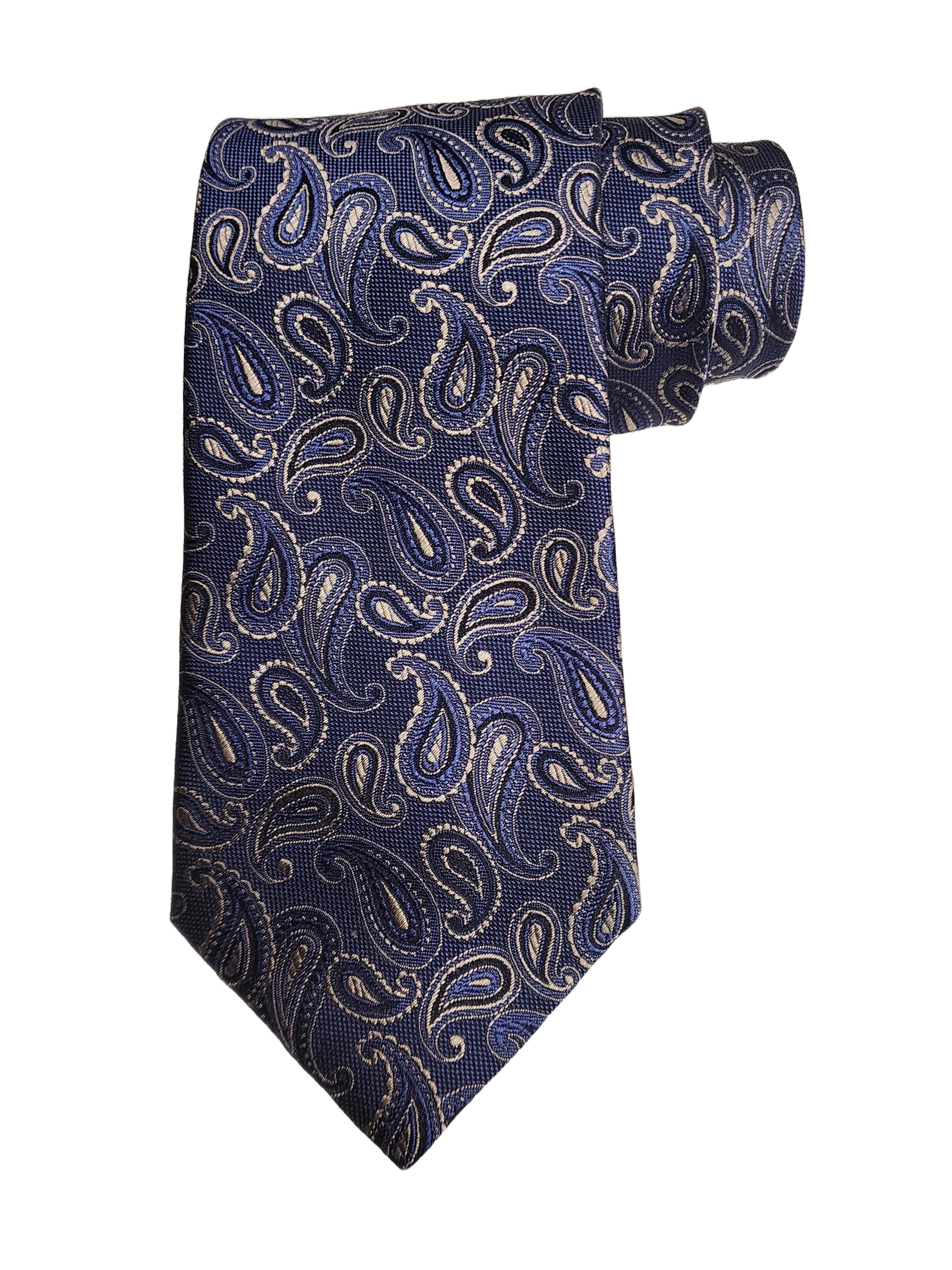 Etro Men's Jacquard Paisley Print Silk Neck Tie, Azzurro