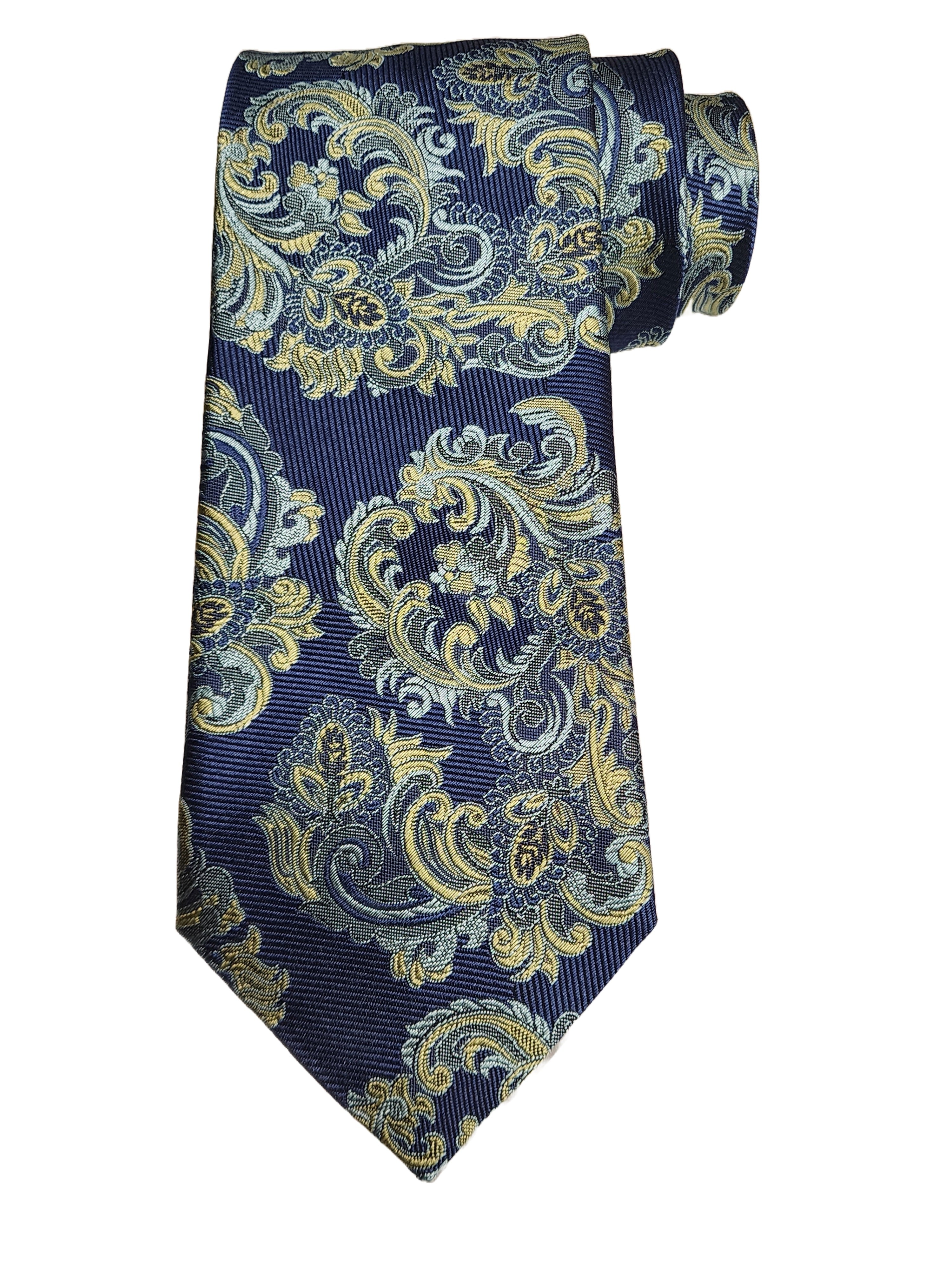 Etro Men's Jacquard Paisley Print Silk Neck Tie, Blue y Sty