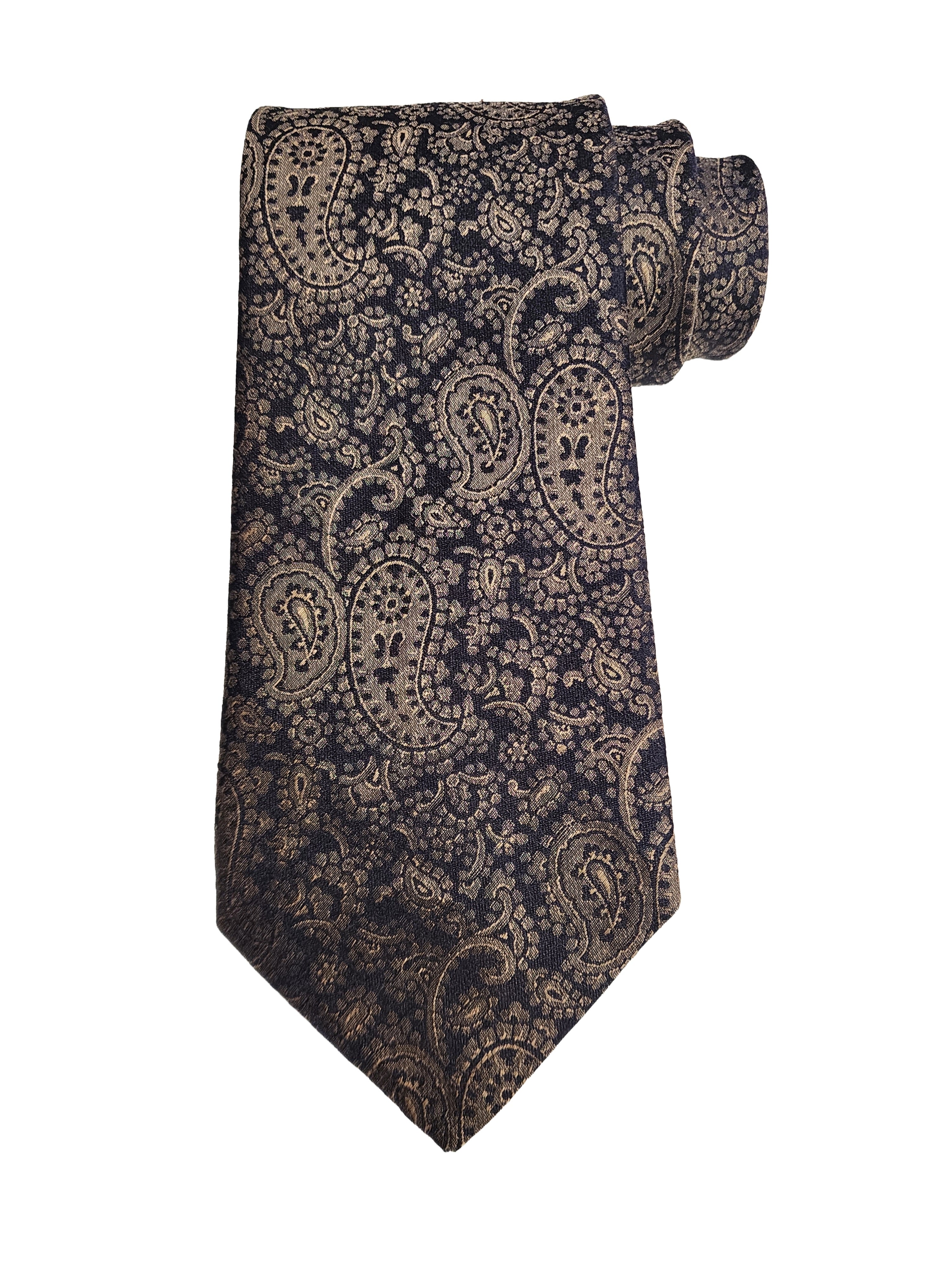 Etro Men's Jacquard Paisley Print Silk Neck Tie, Blue