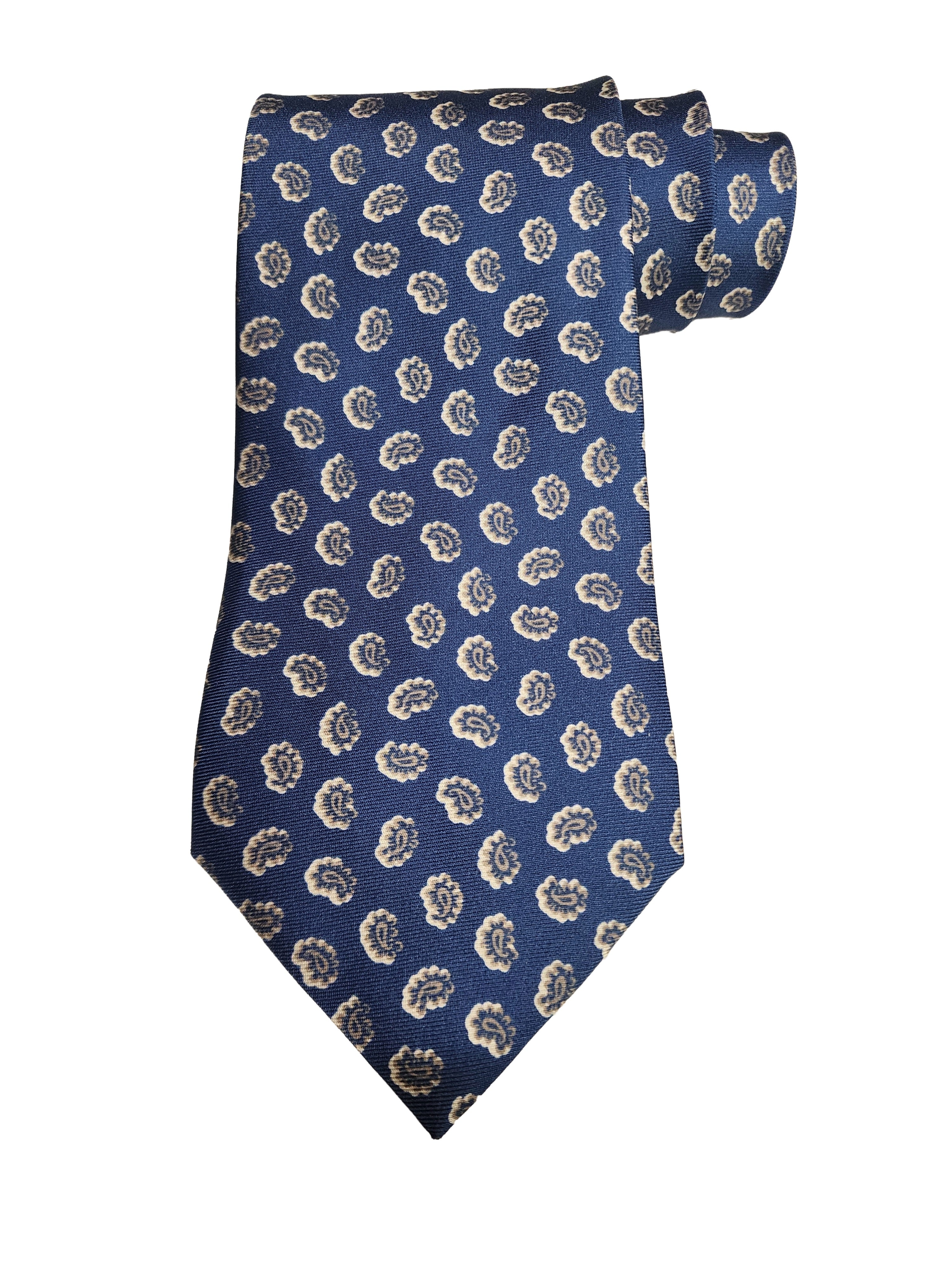 Etro Men's Jacquard Paisley Print Silk Neck Tie, Blue