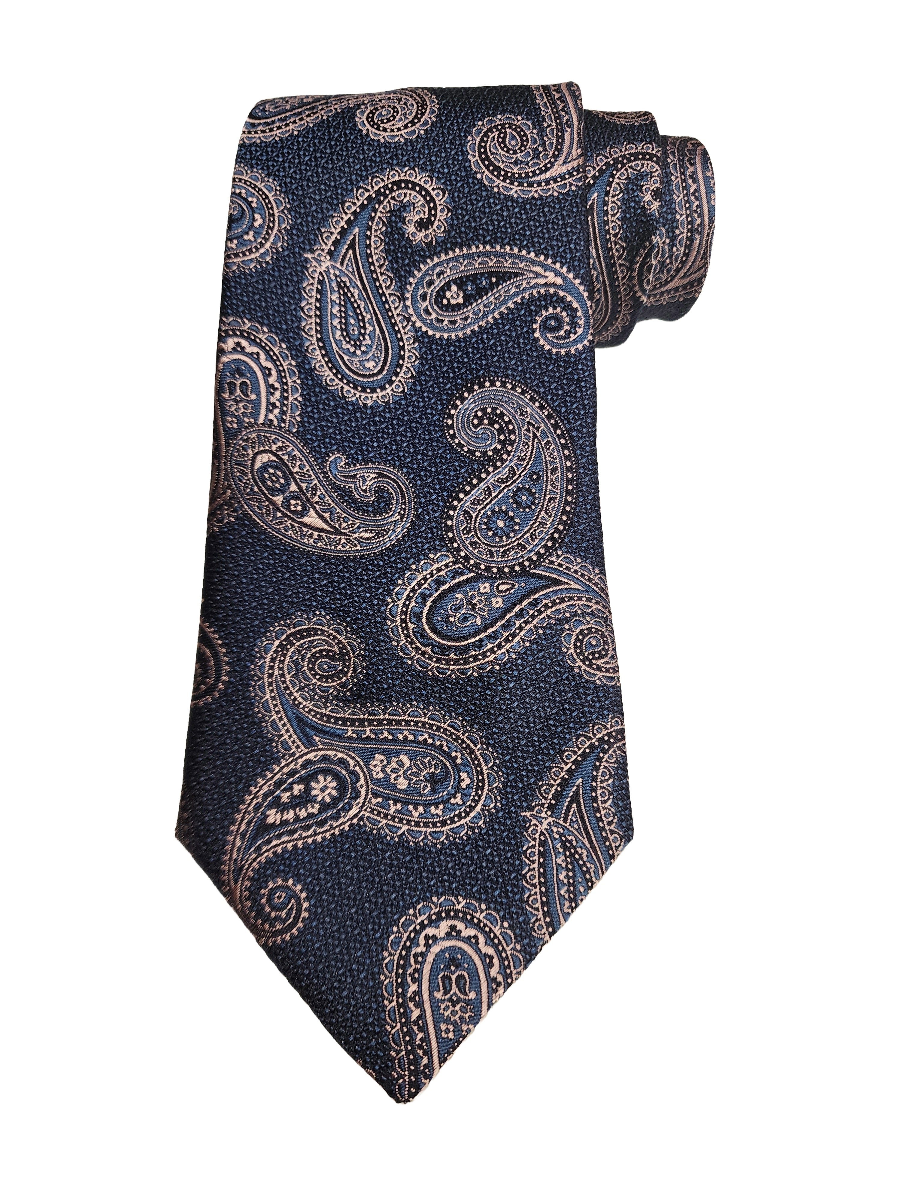 Etro Men's Jacquard Paisley Print Silk Neck Tie, Azzurro