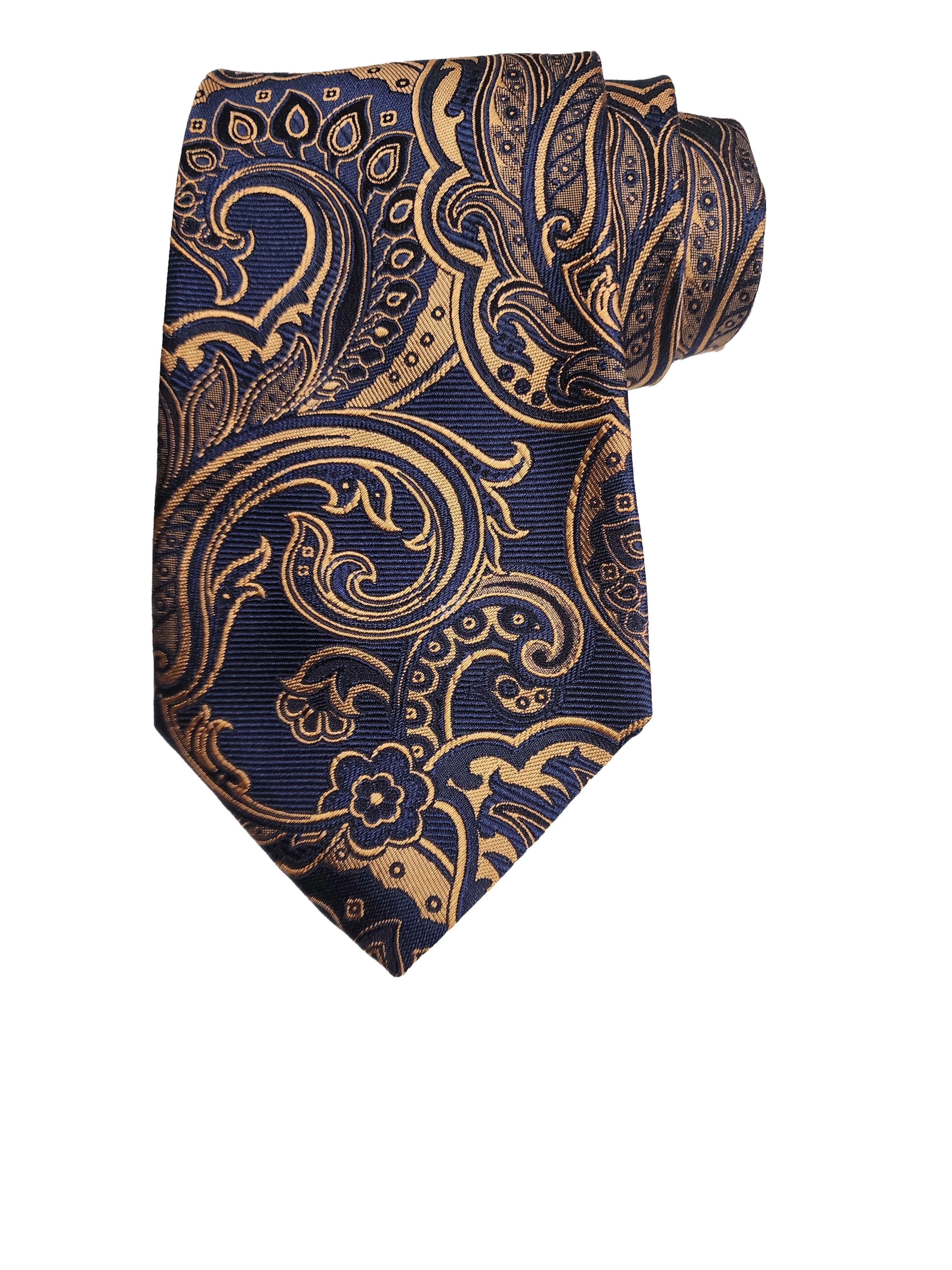 Etro Men's Jacquard Paisley Print Silk Neck Tie, Marrone