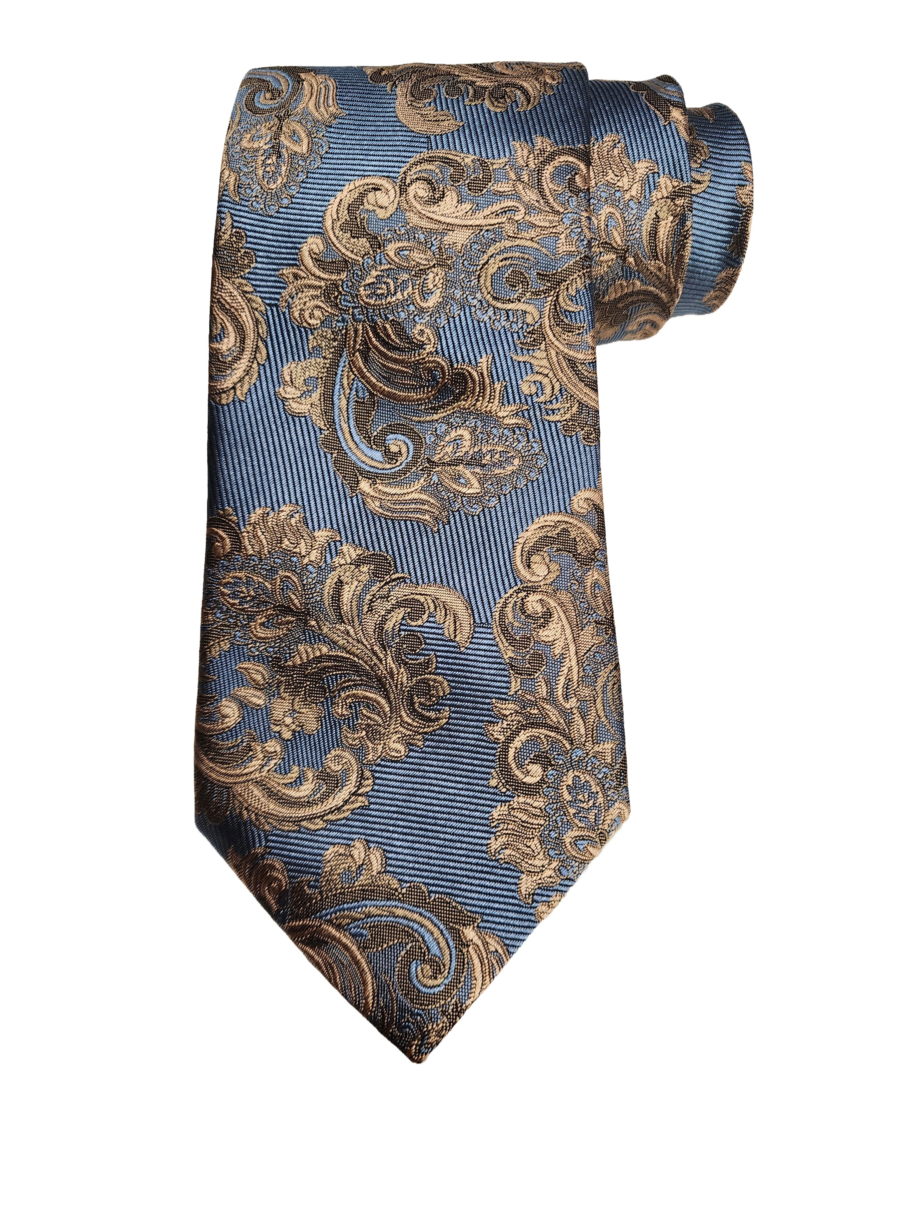 Etro Men's Jacquard Paisley Print Silk Neck Tie, Blue y Sty
