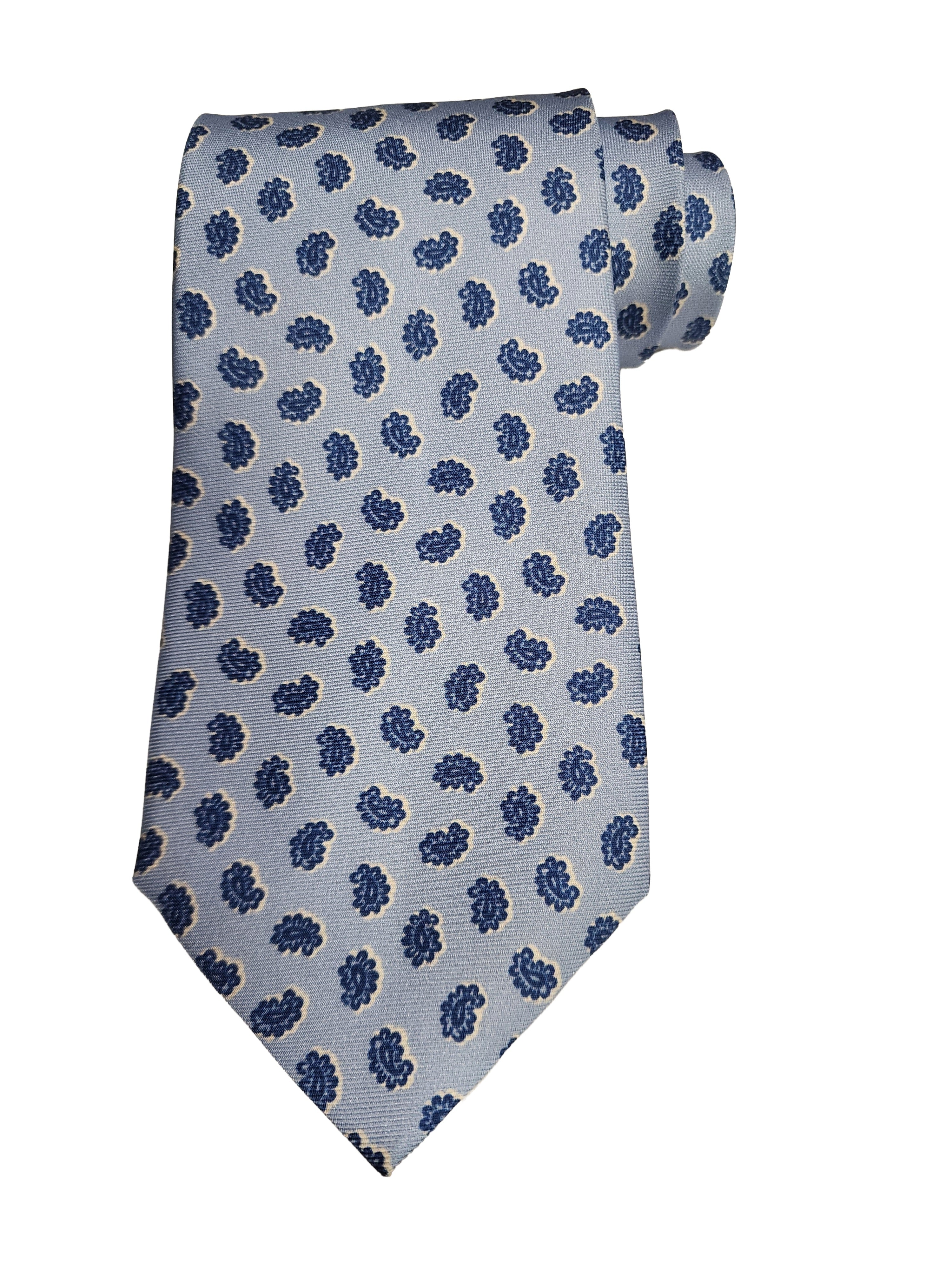 Etro Men's Jacquard Paisley Print Silk Neck Tie, Blue