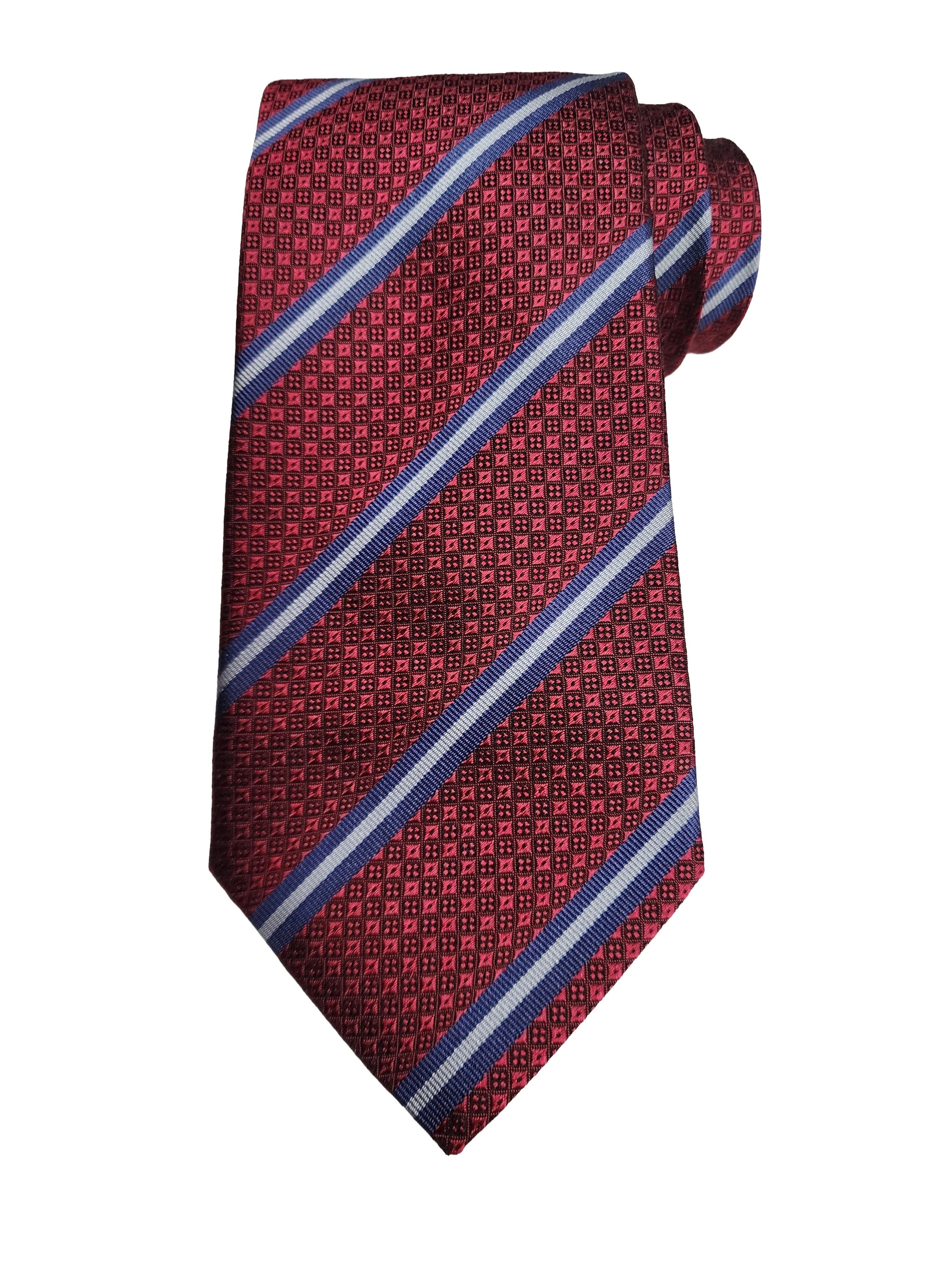 Etro Men's Jacquard Paisley Print Silk Neck Tie, Bordeaux