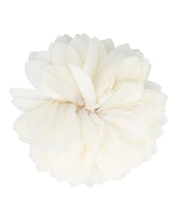 Gucci Womens Flower Silk Brooch White