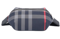 Burberry Men's Sonny Belt Bag, Navy/Grey IP Check