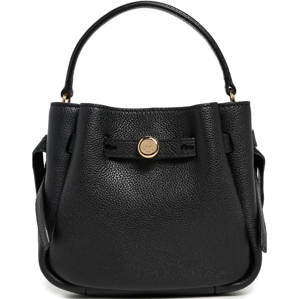 Tory Burch Women's Romy Mini Bucket Bag, Black