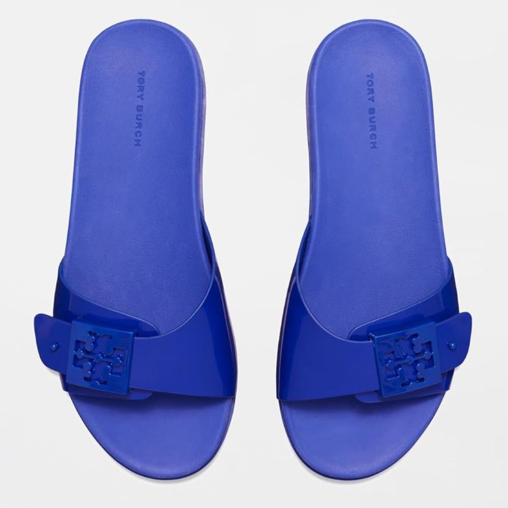 Tory Burch Women's Mellow Buckle Slide, Dark Blue