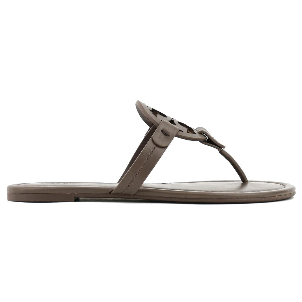 Tory Burch Women's Miller Leather Sandals, Dusk Smoke