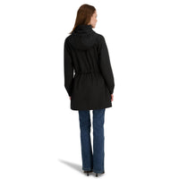 TAHARI Women's Diana Softshell Anorak Water-Resistant Lightweight Jacket w/Detachable Hood