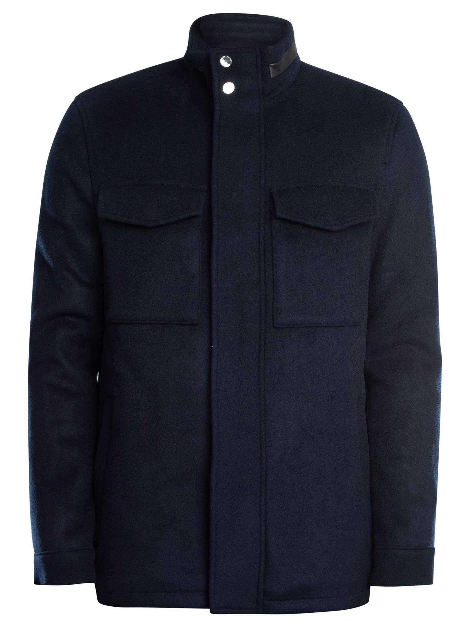 Ted Baker Men's Knowl Funnel Neck Field Jacket, Navy, XL