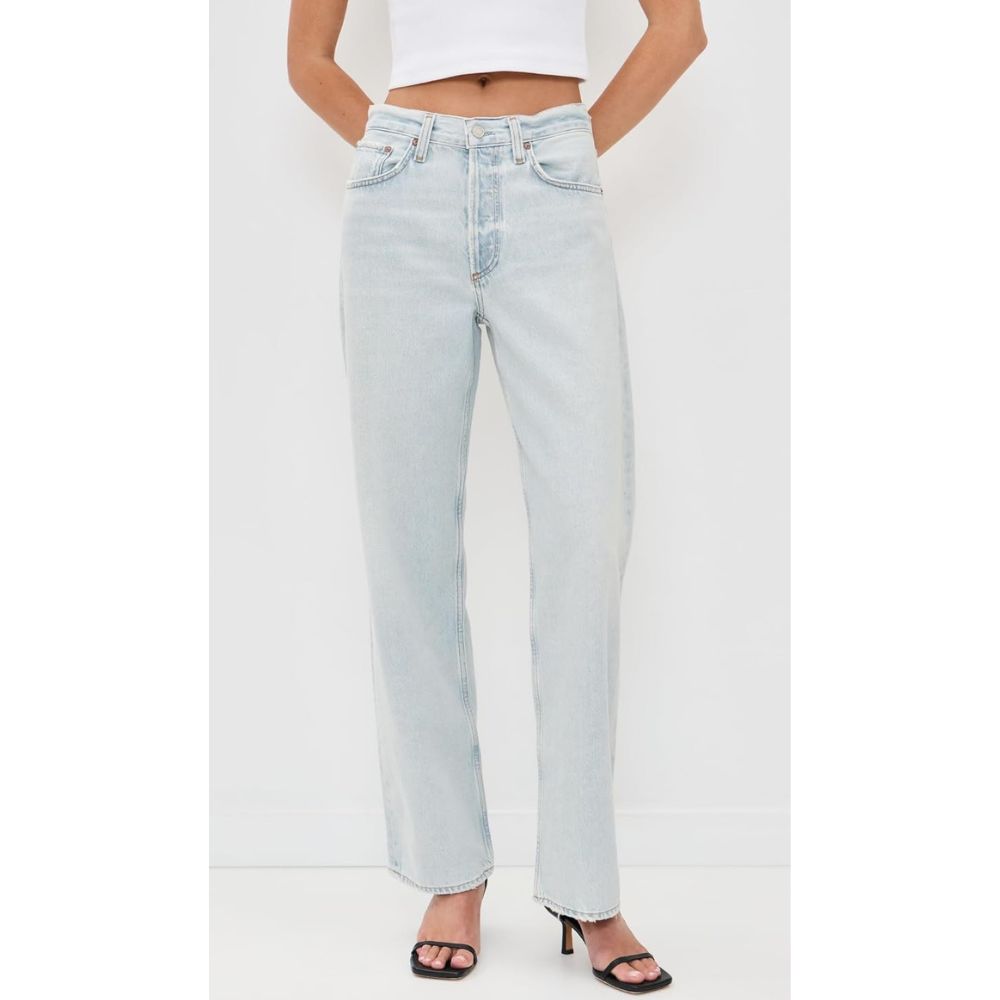 AGOLDE Women's Arc Loose Wide Leg 32" Jeans, Tangent