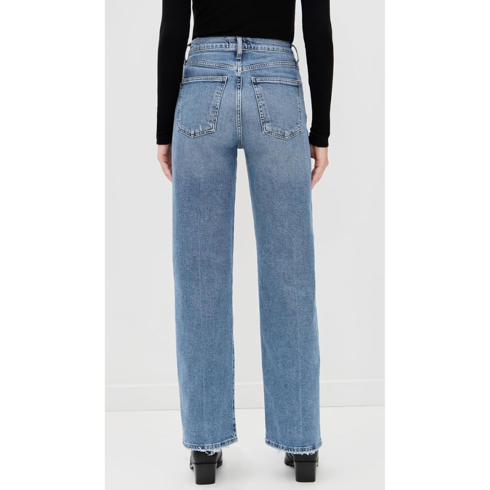 AGOLDE Women's Harper Mid-Rise Relaxed Straight Jeans, Kindle
