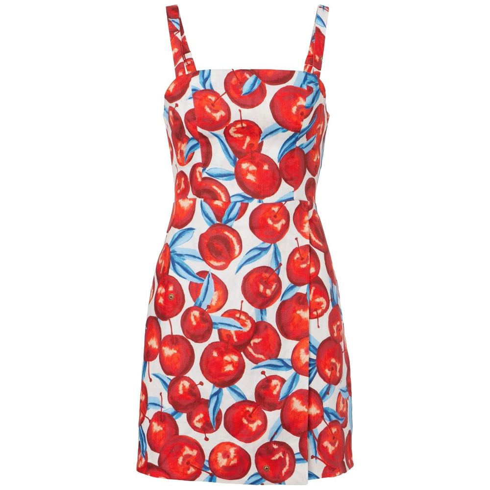Farm Rio Women's Sleeveless Mini Dress, Cherry Blossom