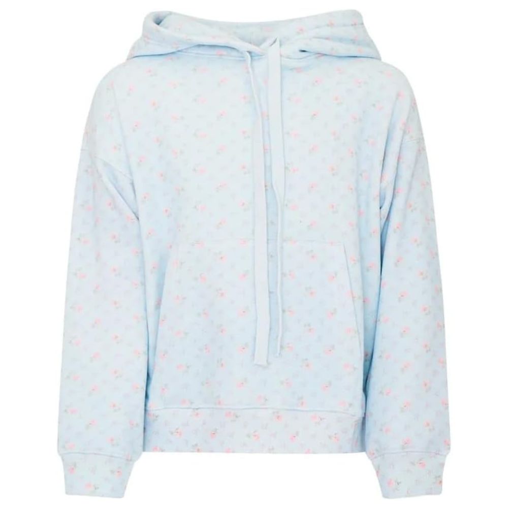 LoveShackFancy Women's Nacova Hoodie, Chapparal Blue