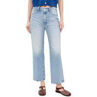 Mother Women's The Rambler Zip Flood Jeans, Reelin in the Fun
