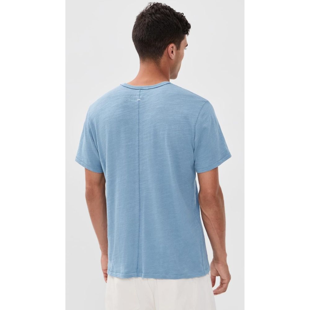 rag & bone Men's Classic Flame Tee, Fog Blue