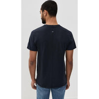 rag & bone Men's Classic Short Sleeve Henley, Deep Navy