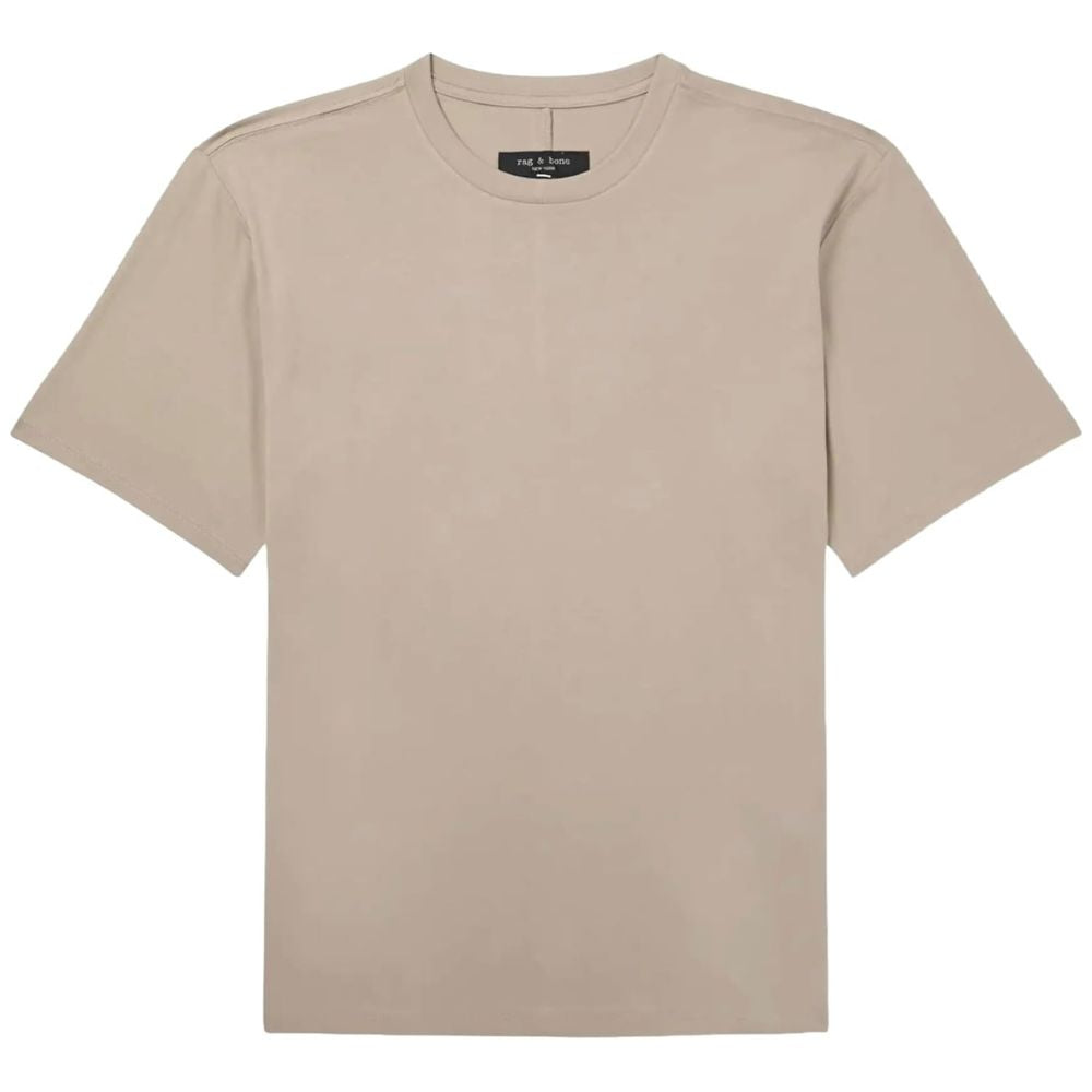 rag & bone Men's Classic Tee in Jersey Tech, Light Metal