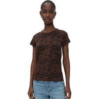 rag & bone Women's All Over Leopard Tee, Brown Multi