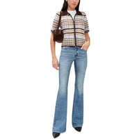 rag & bone Women's Miramar Ponte Dahlia Full Length Jeans, Minetta