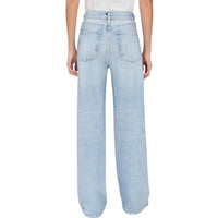 rag & bone Women's Miramar Terry Pull on Wide Leg Jeans, Aria