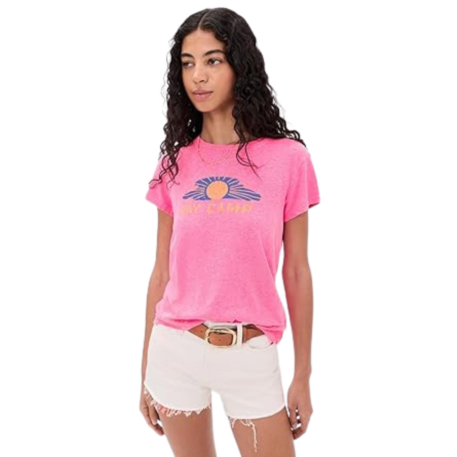 Mother Women's The Lil Sinful Short Sleeve Tee, Day Camp