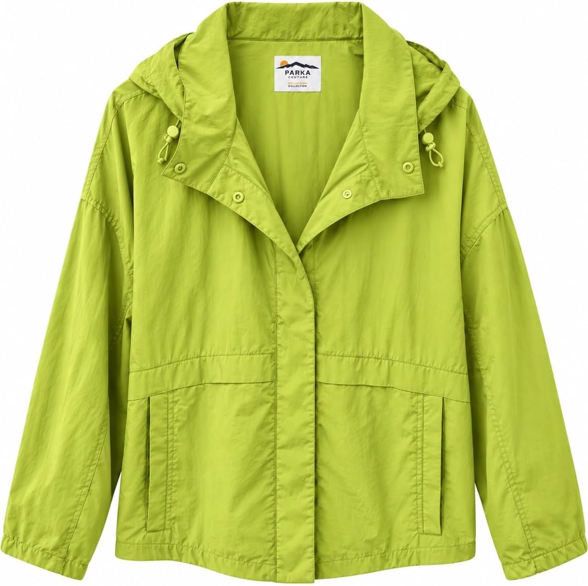 HFX Women's Nylon Water Resistant Lightweight Zip Front Windbreaker Jacket
